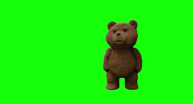 Ted vs John Bennett hotel room fight green screen