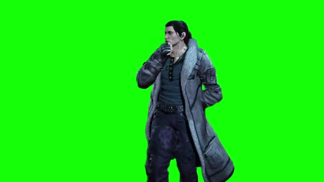 Tekken 8 Dragunov intro green screen