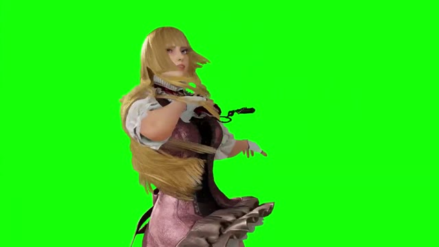 Tekken 8 Lili intros green screen