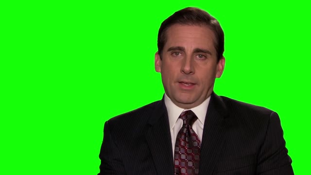 The Office Michael Scott I am dead inside green screen