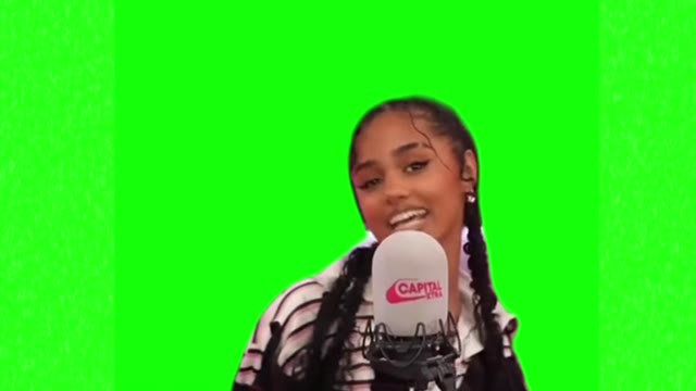They never had pretty girl green screen