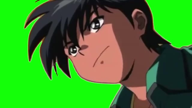 Think Of A Big Black Man Chasing You green screen