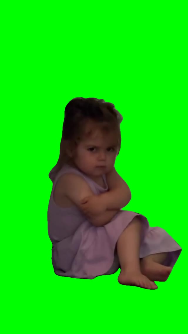 Throwing a fit green screen