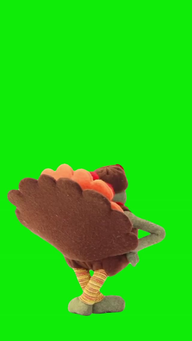 Tinychef Turkey dance  green screen