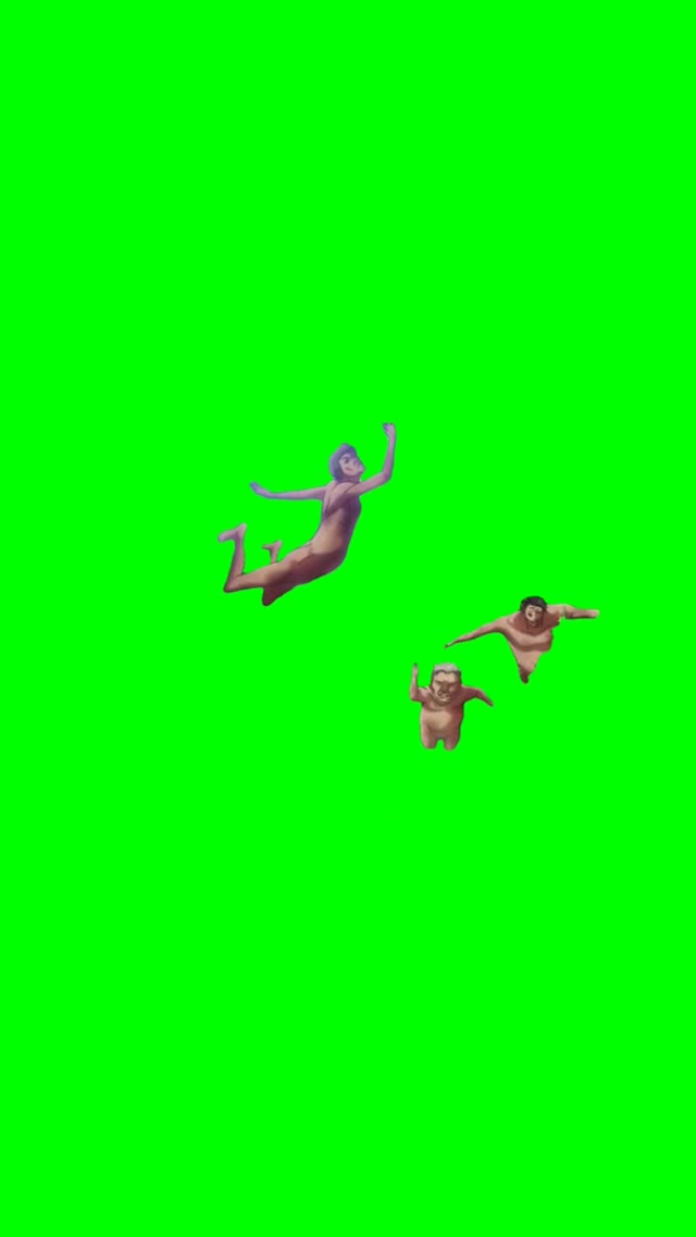 Titans Running green screen