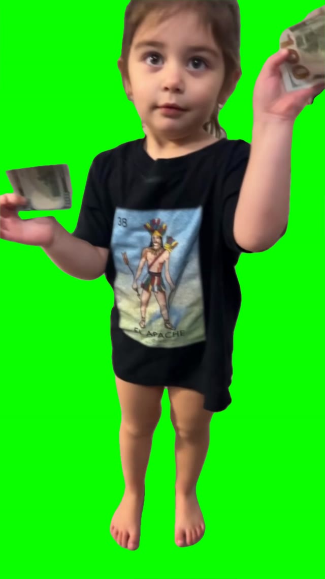 Took daddys money green screen