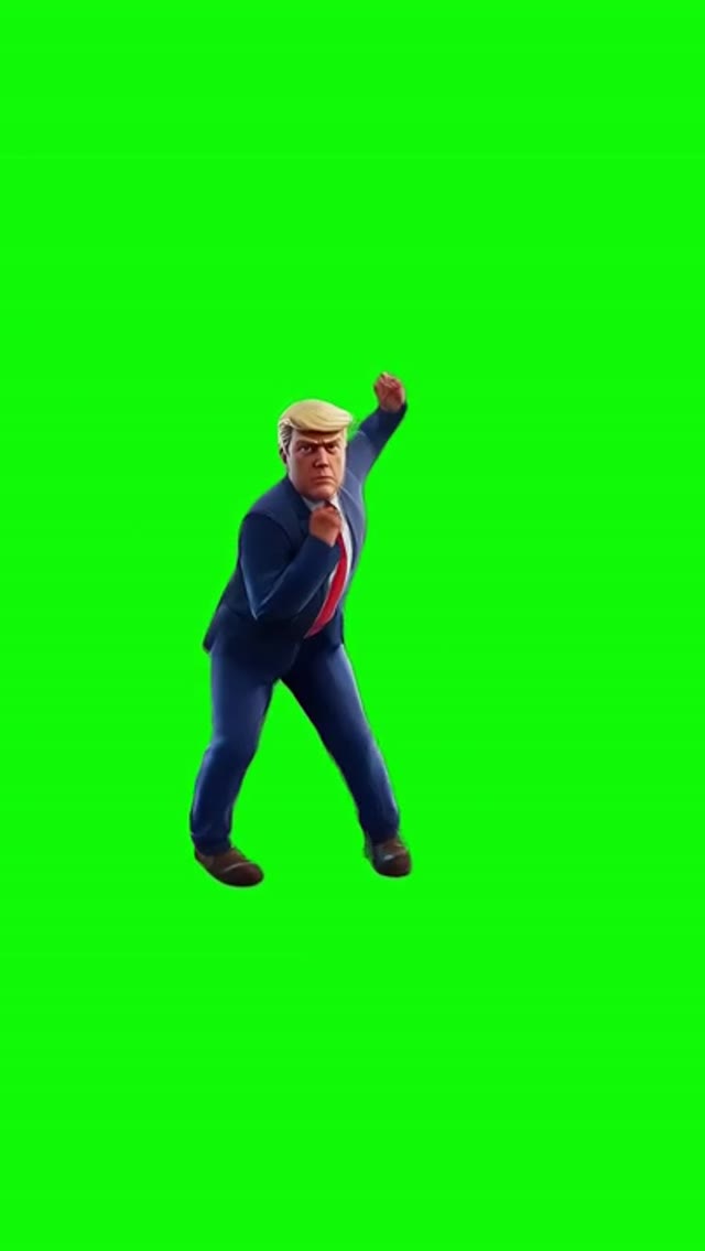 Trump Dancing  green screen