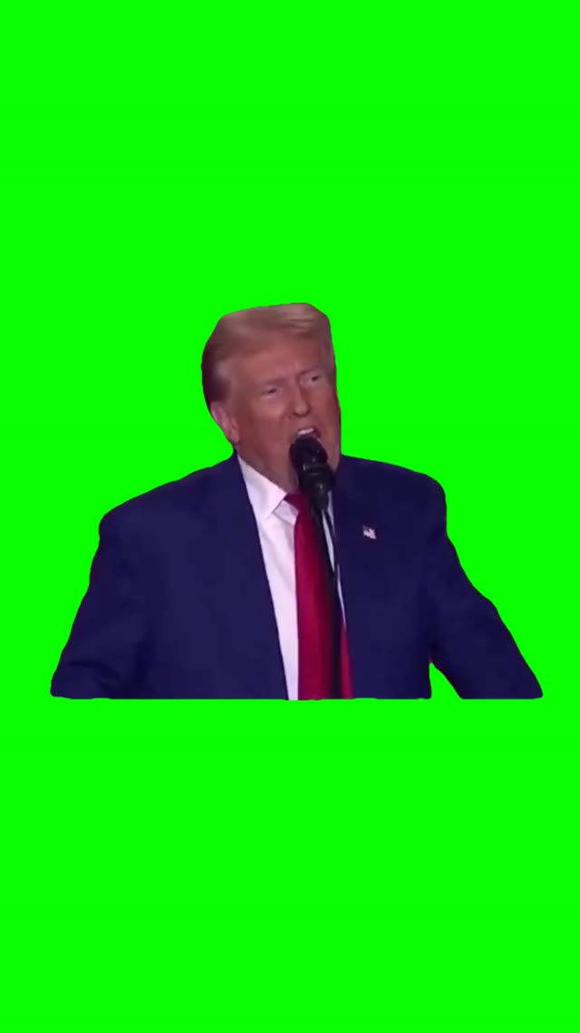 Trump These encounters with death green screen