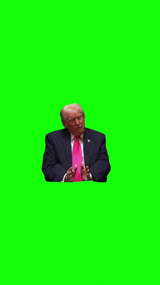 Trump and they complain green screen
