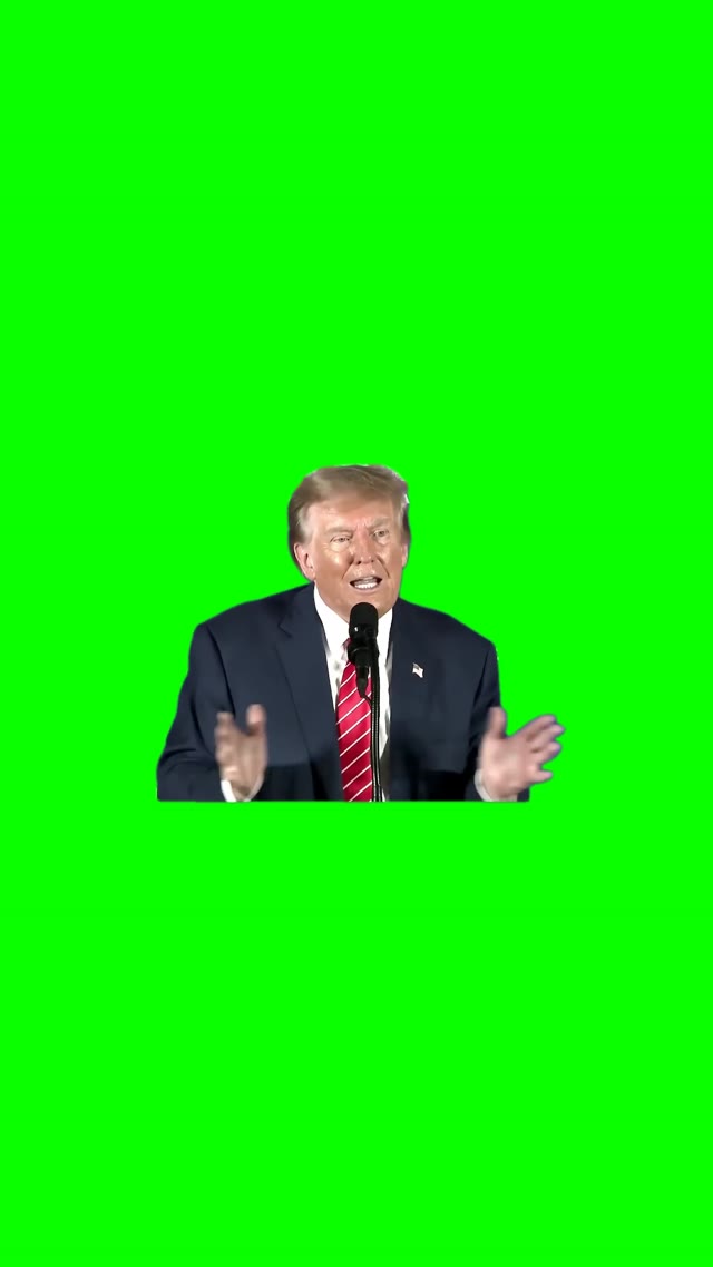 Trump ding ding bong green screen