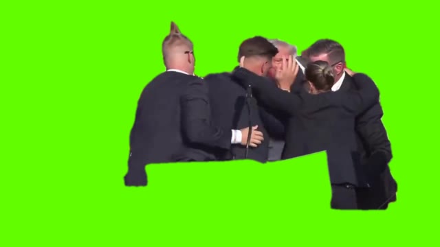 Trump horizontal green screen