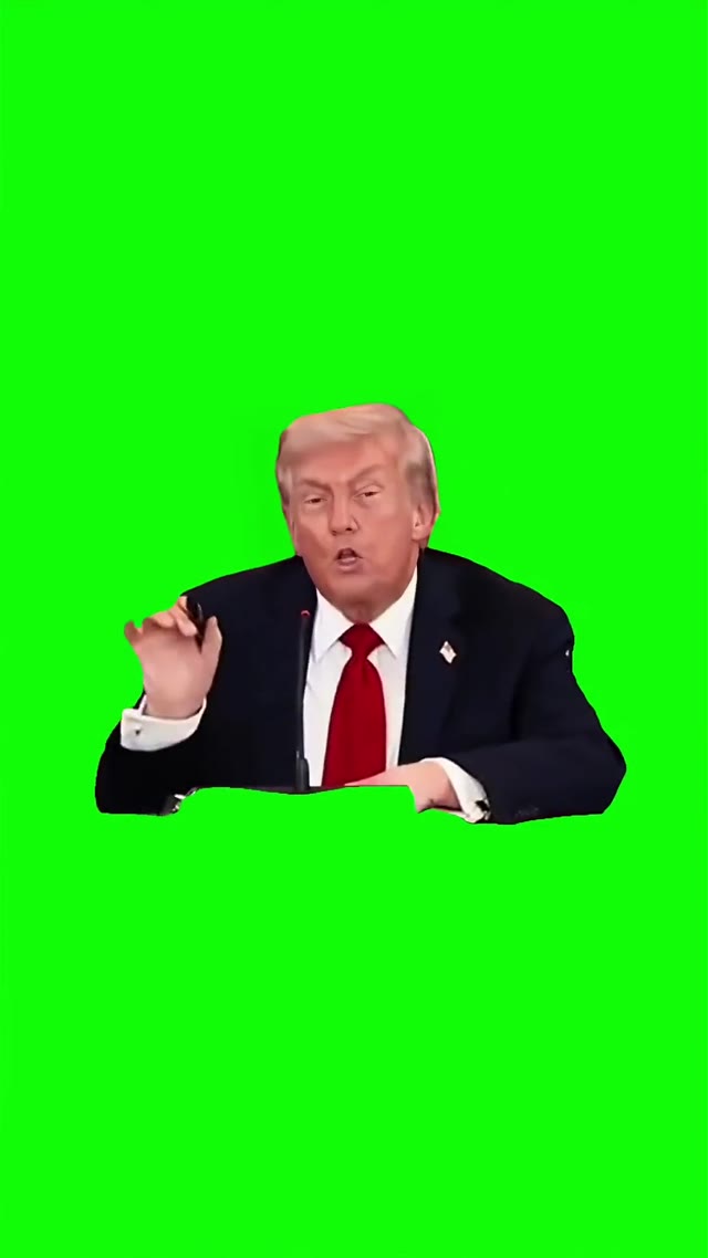 Trump this took 3000 years  green screen