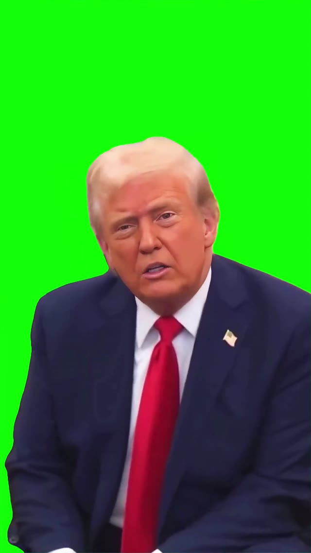 Trump what if anything green screen