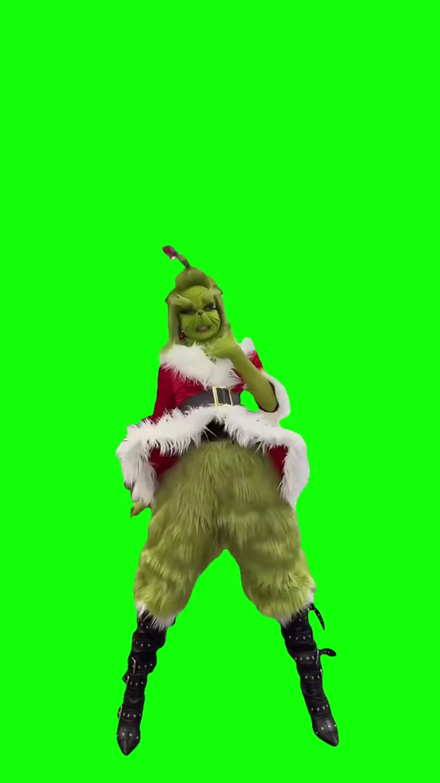 Type dance trend Chanel grinch dance green screen