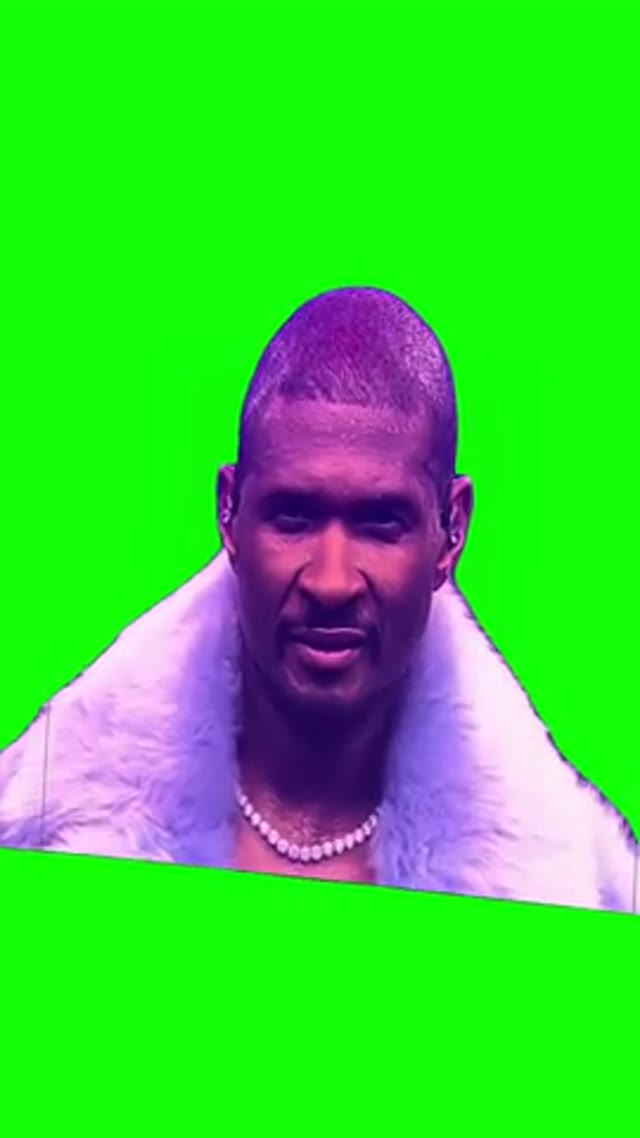 Usher Rizzling daddys home  green screen