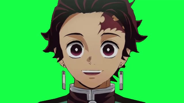 V9Vk5f9L Demon Slayer Anime green screen
