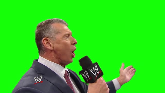 Vince McMahon its all about the money green screen
