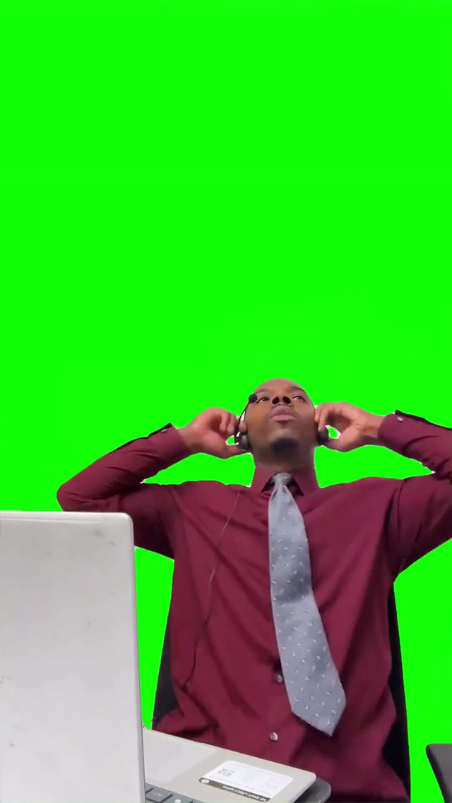 Wade throwing a fit green screen
