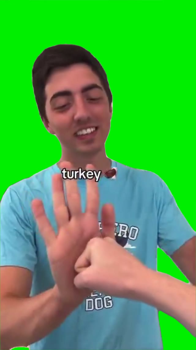Weird Handshake green screen