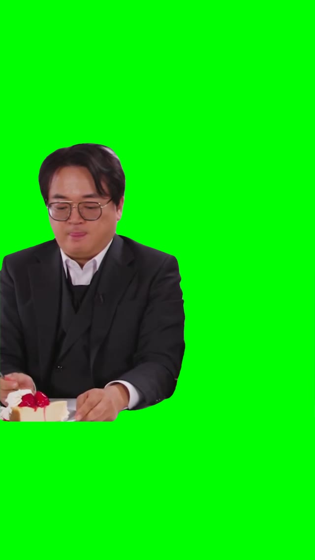 When food tastes so good green screen