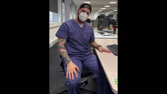 When patients Coughs green screen