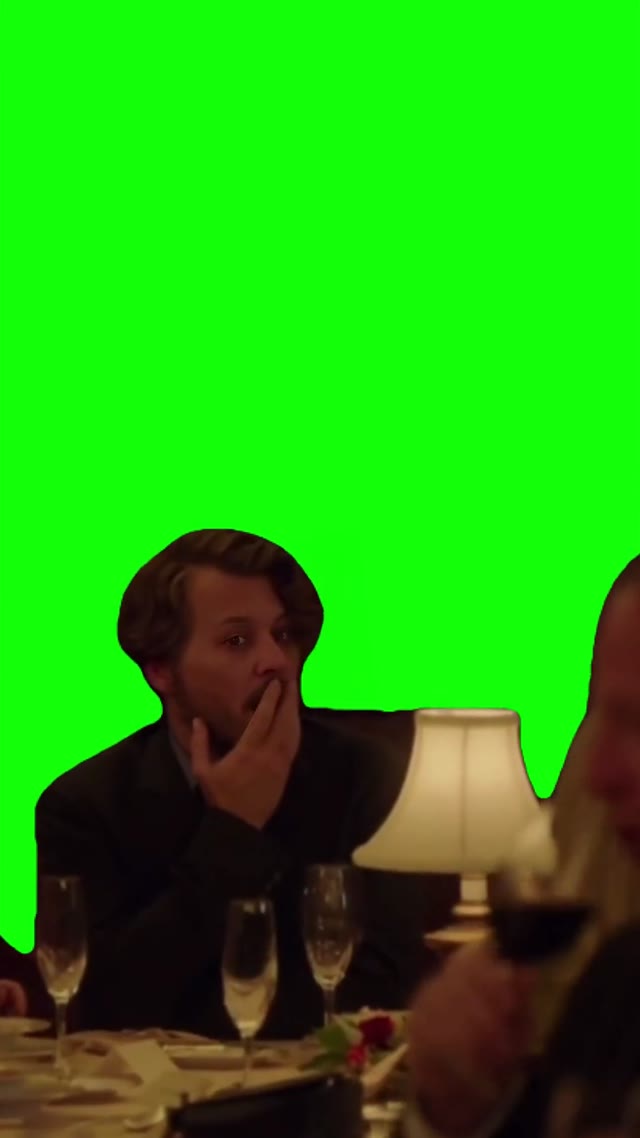 When you realize green screen