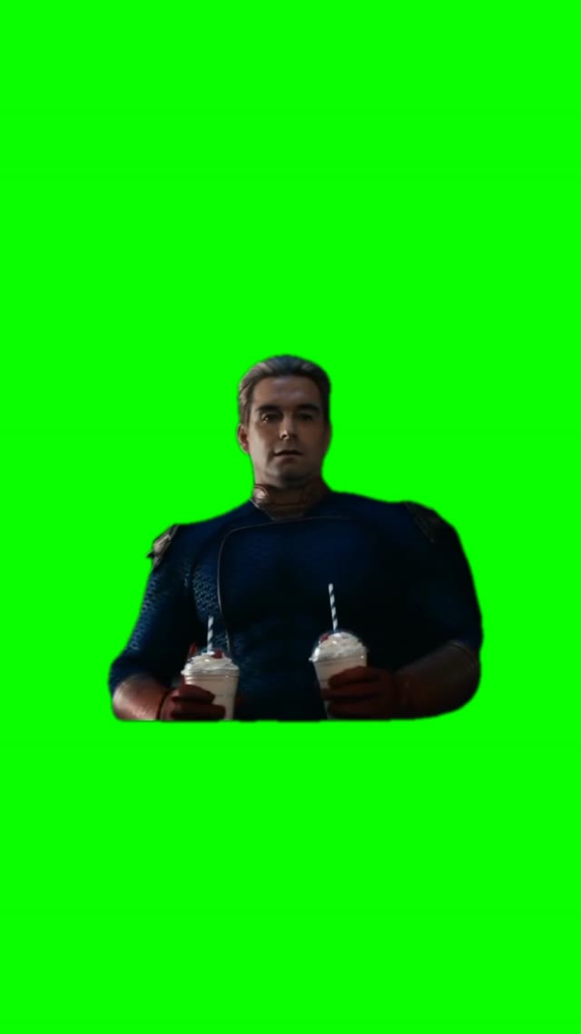 Who wants a creamy delicious milkshake green screen