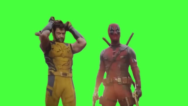 Wolverine Puts Mask Scene Leaked Green Screeen green screen