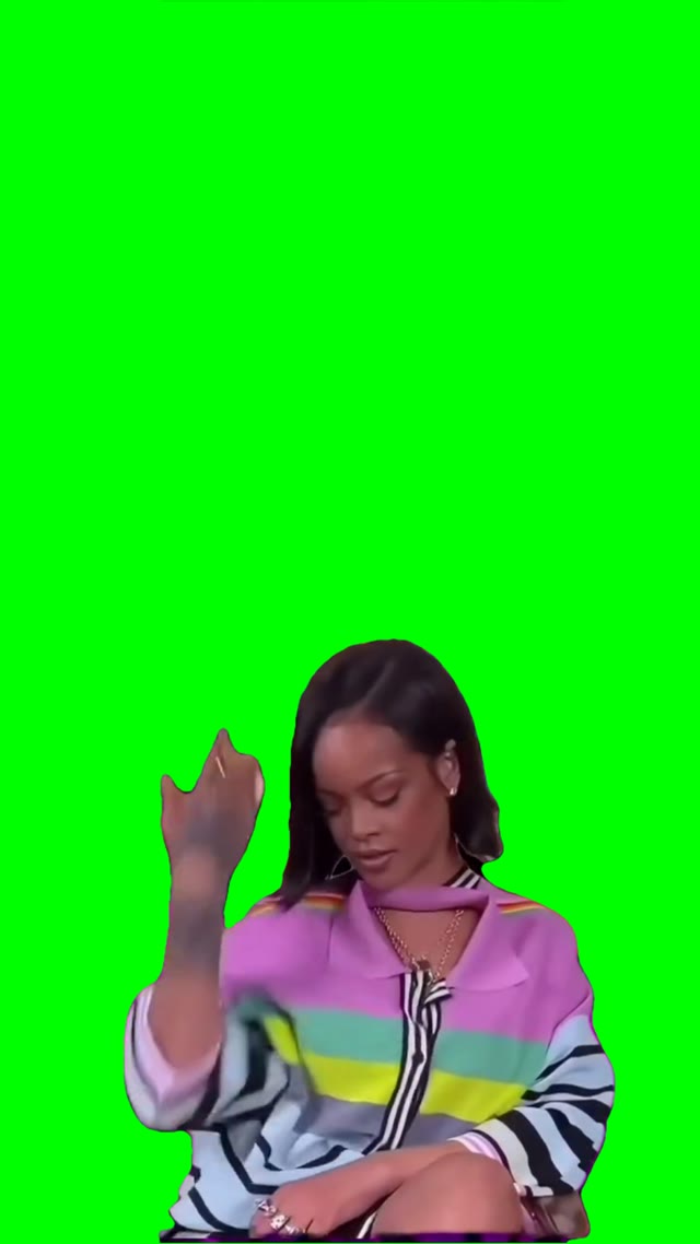 You look at me green screen