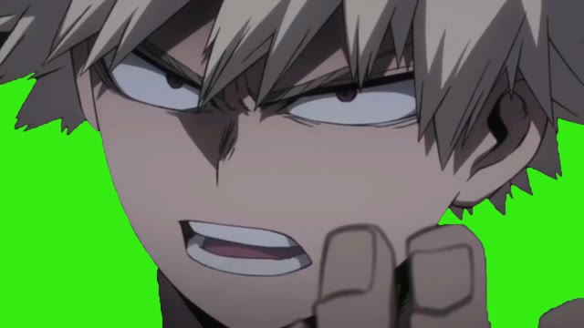 bakugo boku no hero academia green screen