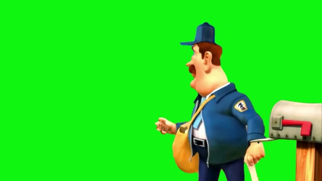 barnyard mailman green screen
