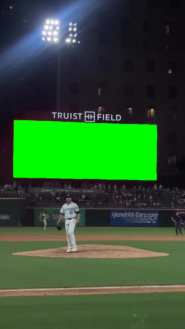 baseball field big screen green screen