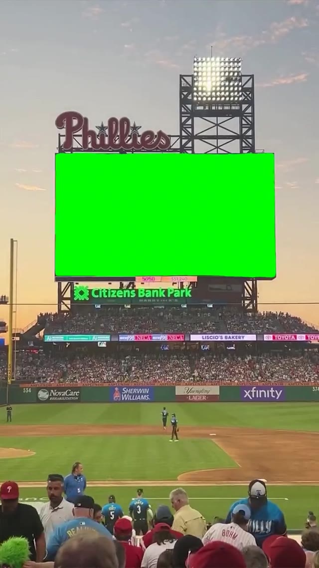 baseball stadium screen green screen