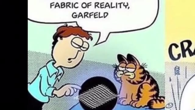 be careful around the fabric of reality garfield green screen