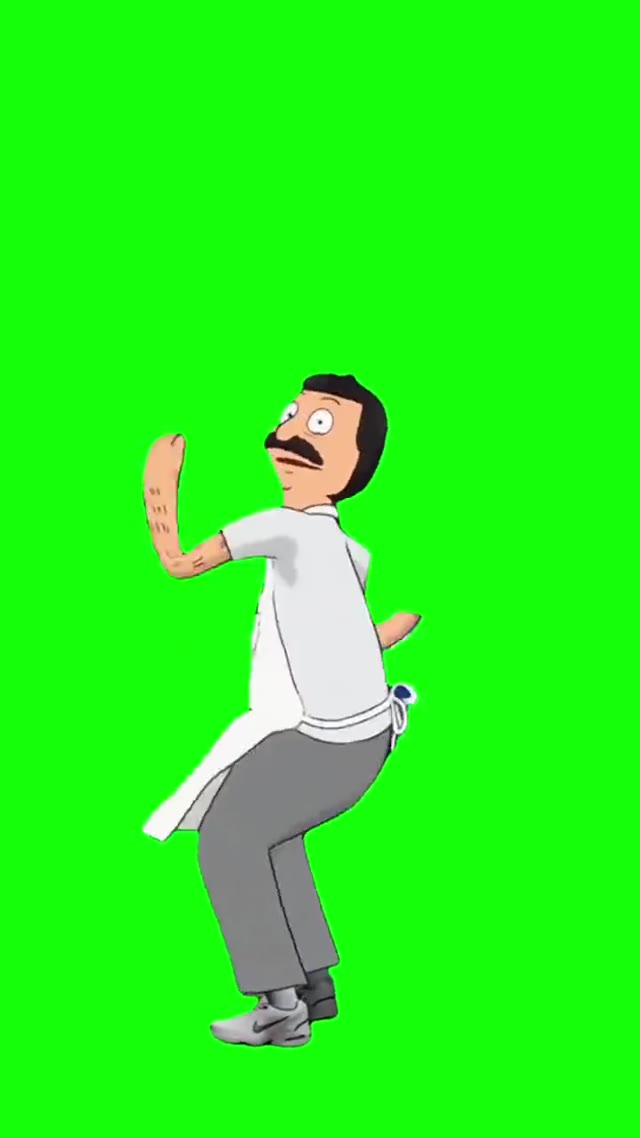 bob dancing APT  green screen