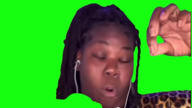 burp excuse me green screen