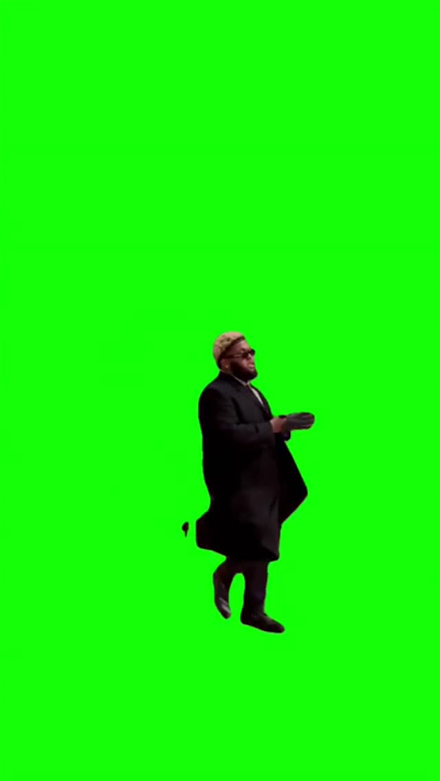 druski walking green screen
