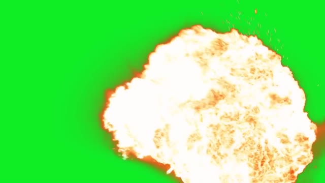 explosion green screen