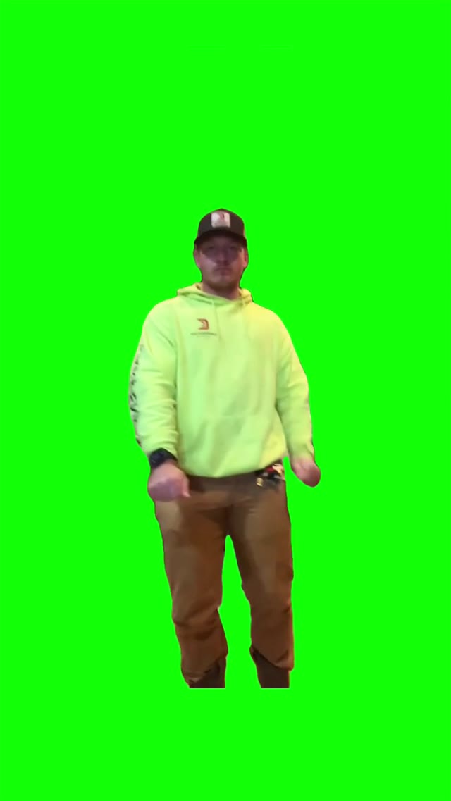 guy dcning online video cutter.com_ green screen