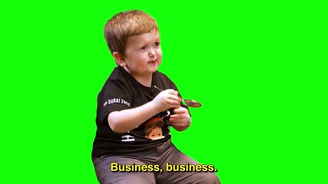 hasbulla business business green screen
