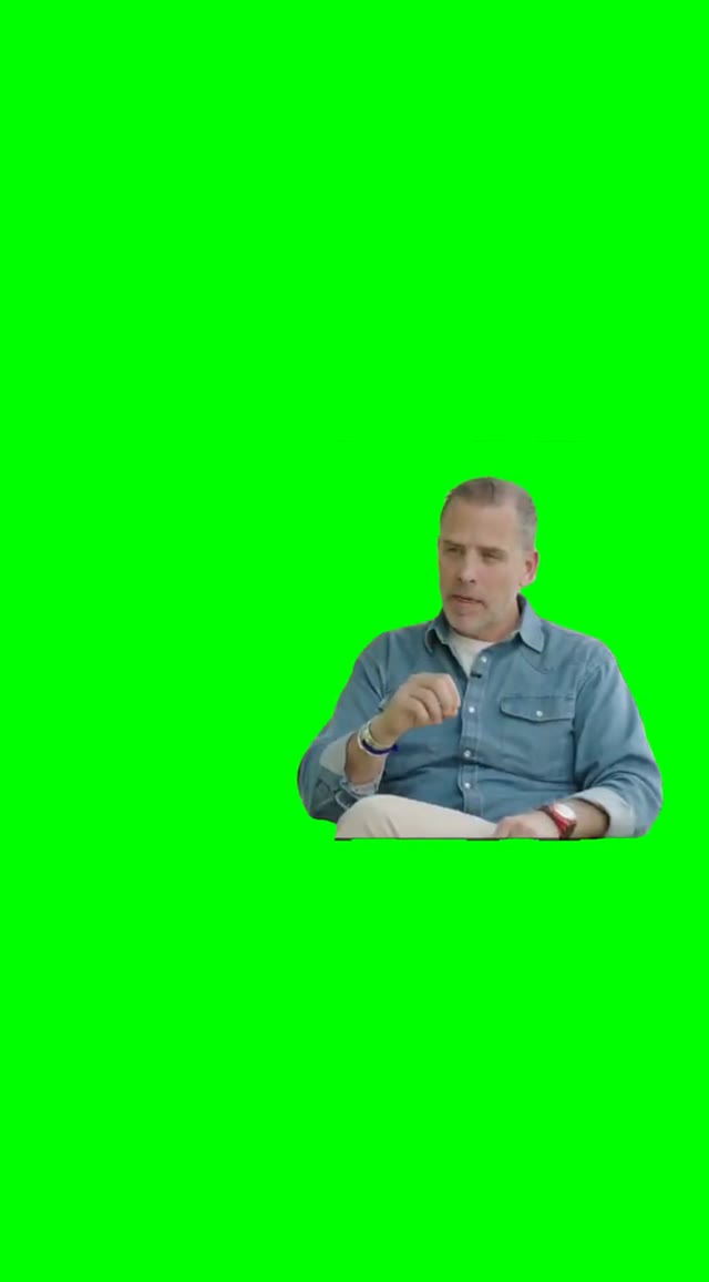 hunter biden crack green screen