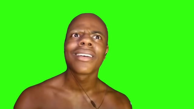 iShowSpeed Got Scared green screen