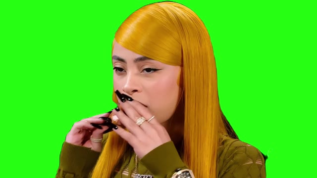 ice spice hot ones brother ew green screen