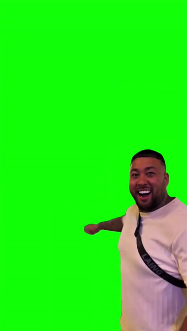 look at this  green screen