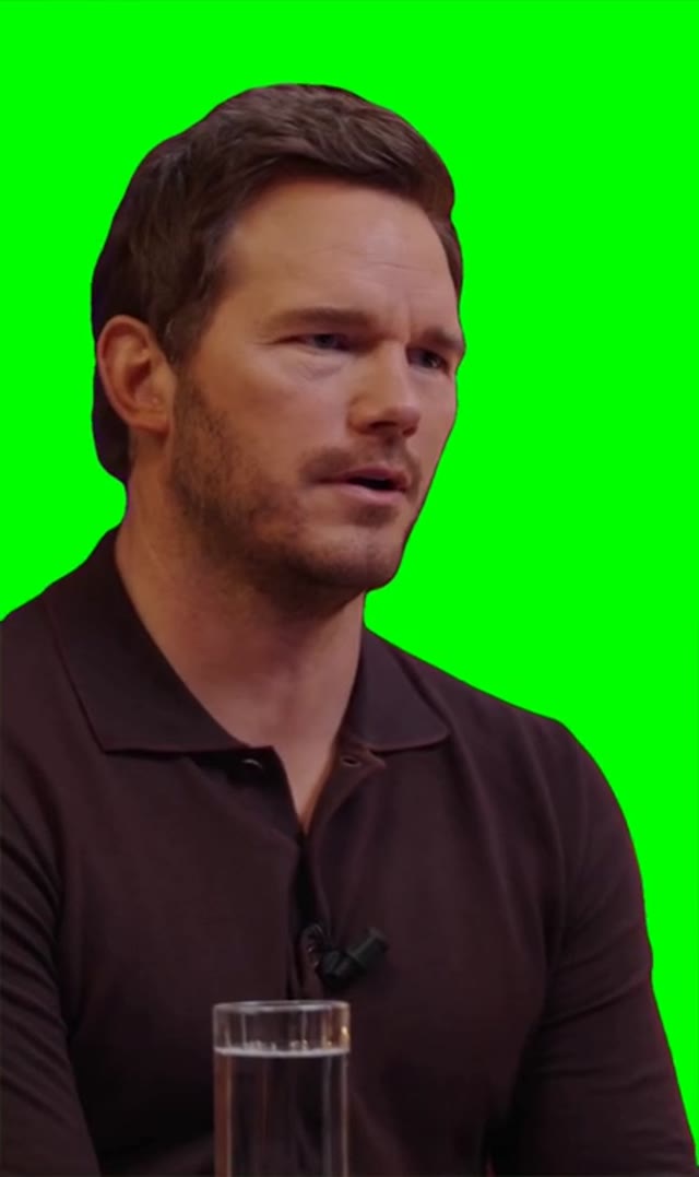 motionless laughter green screen