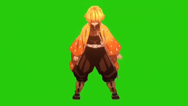 ntisu Thunder breathing first form green screen
