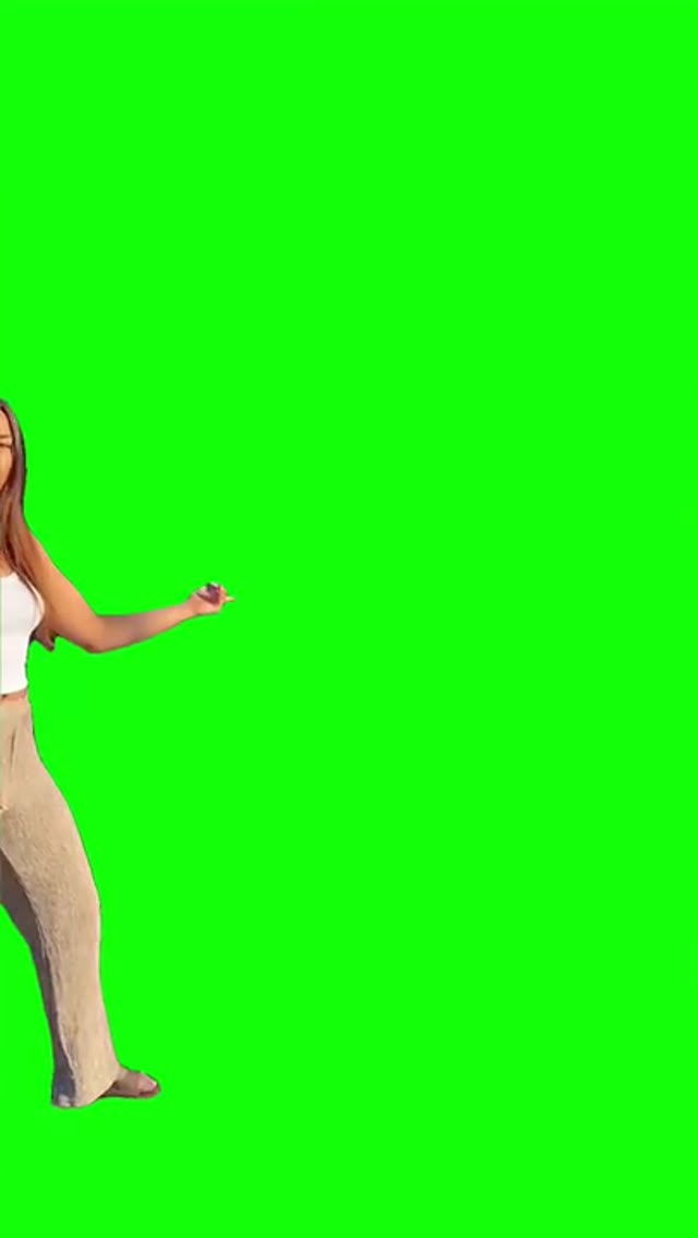 she got problem babe  green screen