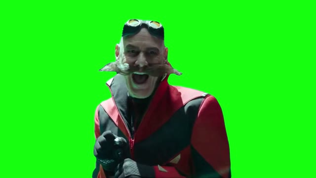 sonic the hedgehog 2 dr robotnik laughs green screen