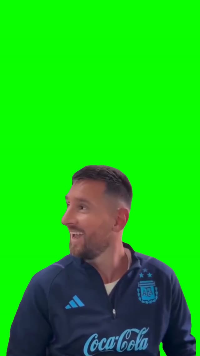 tGyVddt3 Messi Laughing green screen