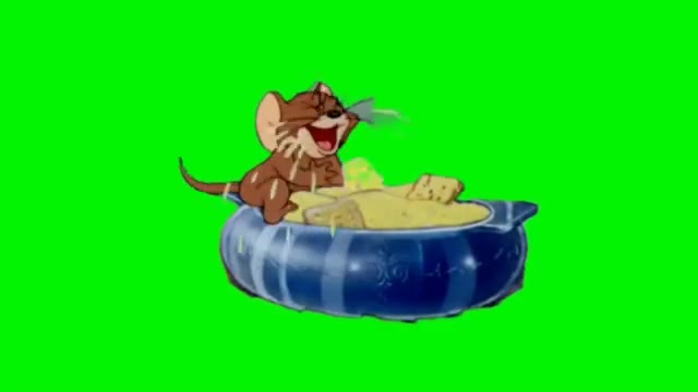 tom and jerry funny green screen